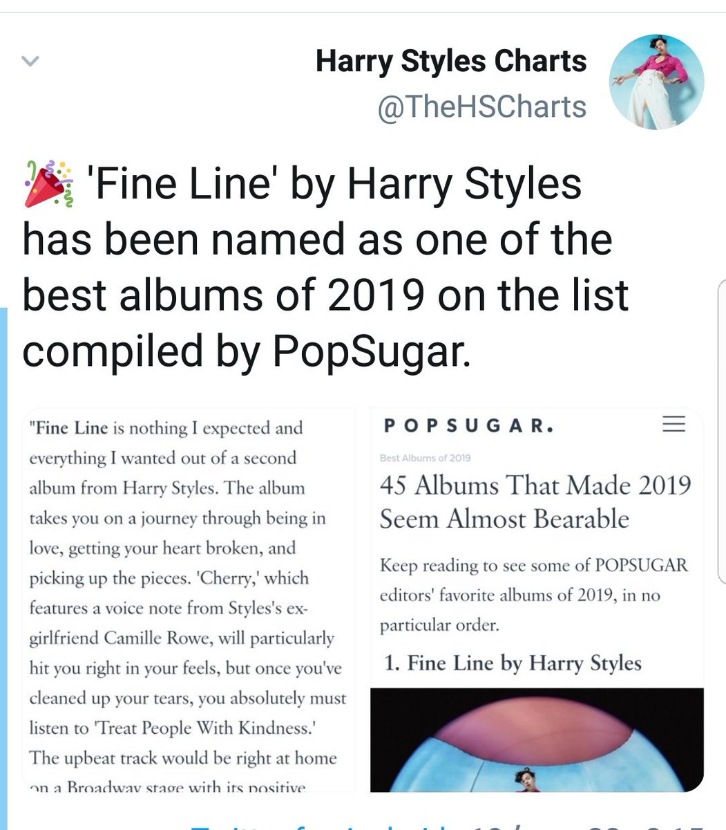 "Fine Line" being praised by Forbs and more