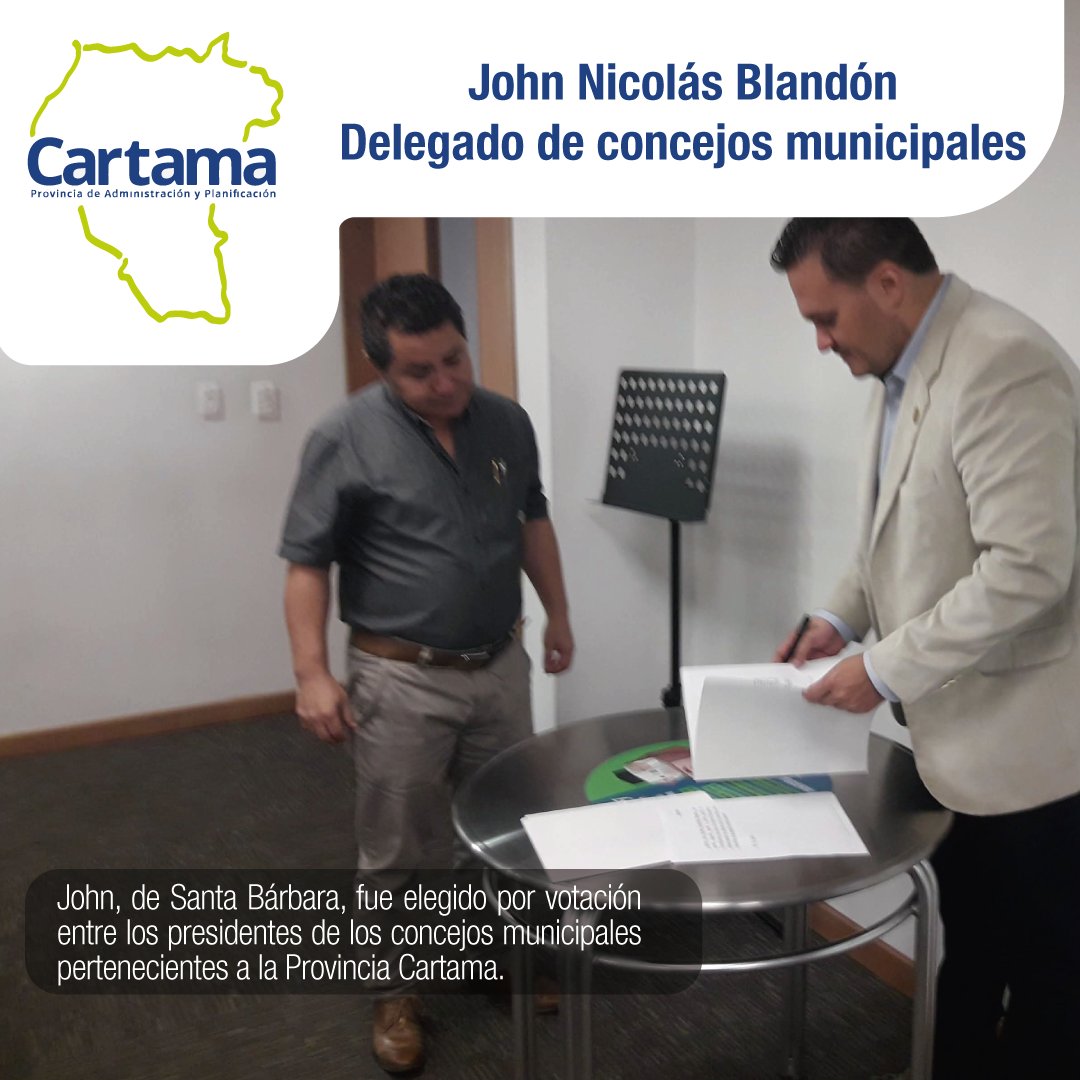 Hoy le toca a John, delegado electo por los concejos municipales de la Provincia Cartama

#Cartama #Suroeste #Antioquia #Provinciacartama #Somospapcartama #JuntaProvincial #Delegado