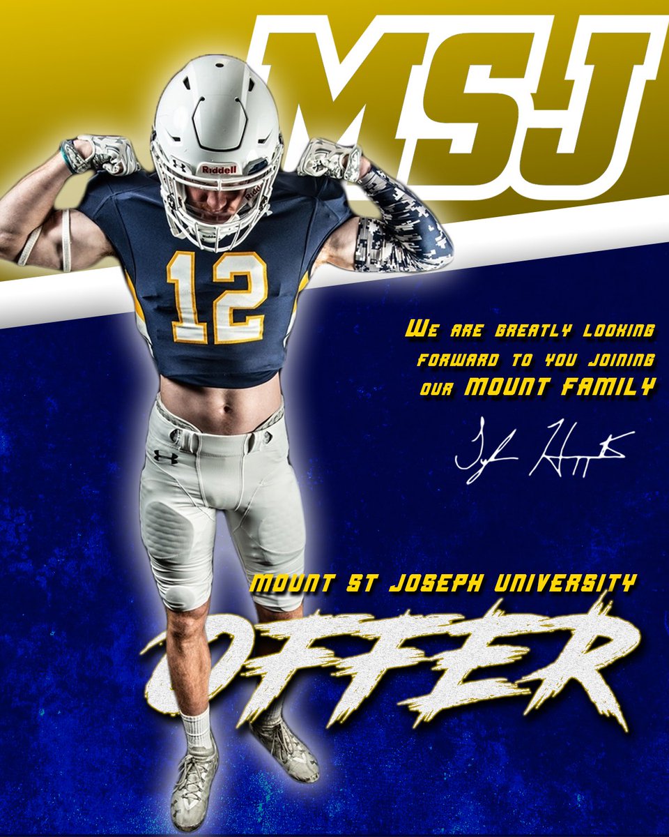 Blessed to have received my second offer from Mount St. Joseph’s University. Excited to be able to further my academic and athletic career‼️ <a href="/CalebCorrill/">Caleb Corrill</a> <a href="/MSJ_FB/">Mount St. Joseph Football</a> <a href="/CSmithScout/">Chris Smith</a> <a href="/TNGridironScout/">TN Gridiron Scouting (#TNGS) Carlos Younger👌🏾</a>