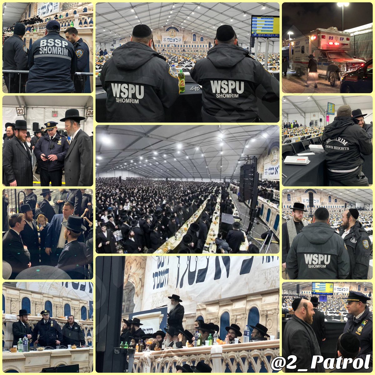 Outstanding work by the amazing #Shomrim volunteers working #HandInHand with @NYPDnews, ensuring the safety + #CrownControl of the 1000’s that attended the @SatmarHQ #21Kislev event last week. #UnitedShomrim #WorkingTogether #NYPDProtecting #KeepingEveryoneSafe