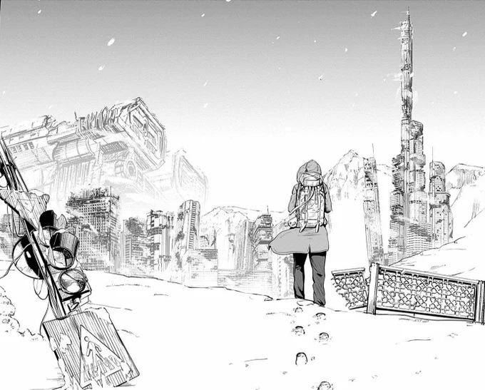 物語の世界観のグラウンドデザインにまで作家の裁量の及ぶ作品を描くっていうのは、私のやりたいことの1つでした。
1つ夢が叶ったなぁと思いながら毎話描いてます。
とか夜中に言いだすと、だいたい朝に後悔する。 