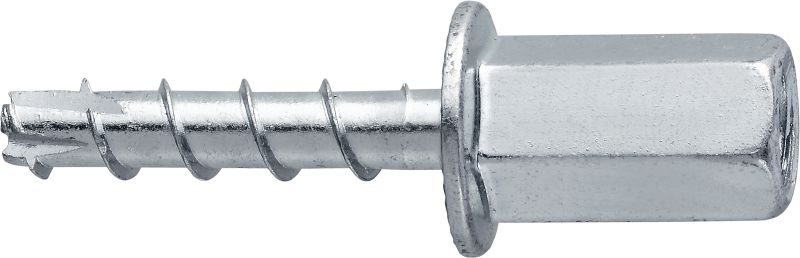 A more recent innovation is the use of concrete screws, these utilise their hardness to act as the name implies, a screw for concrete, and are available with hex or countersunk heads/15