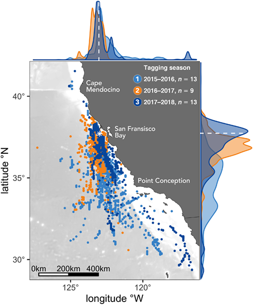ESAApplications's tweet photo. #New in @ESAApplications with #OpenData from @datadryad
#Oceanographic drivers of winter #habitatuse in Cassin's #auklets
#movementecology #geolocator #seabird @mejohns3 @PointBlueConSci
https://t.co/KP0YiAwENY https://t.co/AKCJTVoGQ7