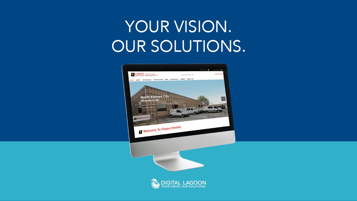 DigitalLagoon's tweet photo. Digital Lagoon had the pleasure of working with Clayco Electric to redesign their website. Read more about the process and check out out the final site here -- https://t.co/ENGD9NI71z 

#WebsiteRedesign #DigitalMarketing #WebandDesign https://t.co/zqILD0b9Pu