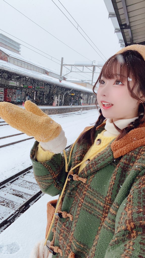 画像,❄️～•ू(ᵒ̴̶̷ωᵒ̴̶̷*•ू) ​ 小樽で雪を見ました！～ https://t.co/CZmh0KhsTx…