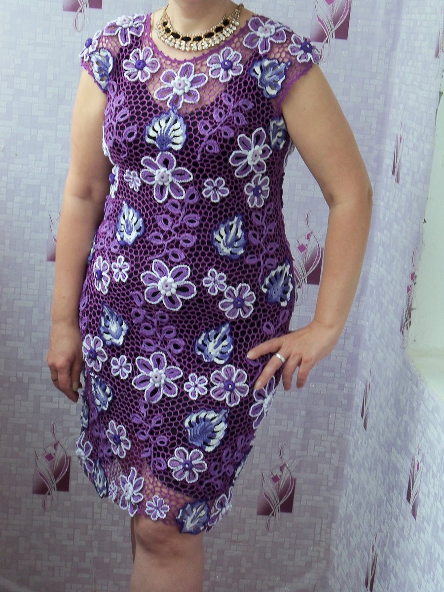 Рады поделиться последним дополнением к моему магазину #etsy: Платье "Фиолетовая дымка etsy.me/2R3Ilbe #одежда #женщины # платье # фиолетовый #блузон #нет # карандаш #воротником #без рукавов
