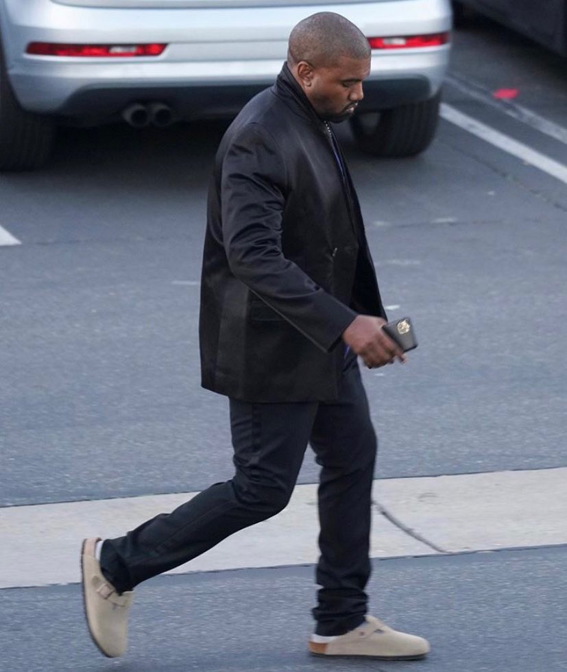 Throwing Fits on "BREAKING: Kanye West Spotted Wearing Birkenstocks https://t.co/SZrectB9Av" / Twitter