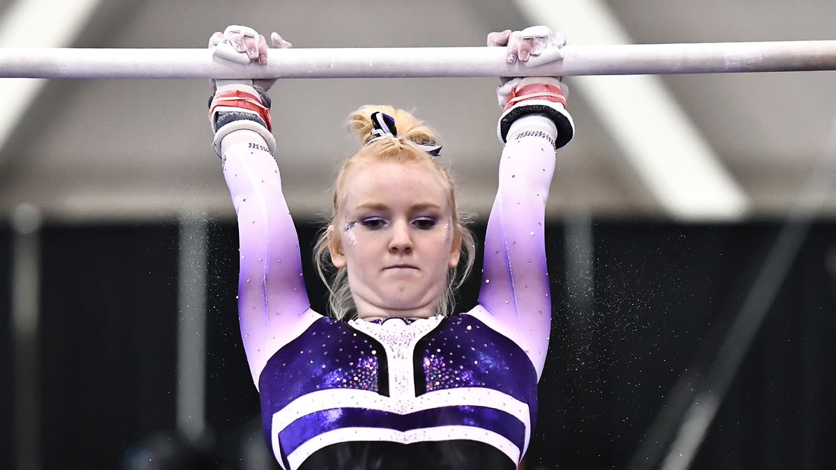 UWWAthletics's tweet image. The @UWWGymnastics team started the 2020 season with a dual victory at Hamline behind two event wins by Acacia Fossum and a strong performance on floor by Karina Sabol: bit.ly/35BciVq || #NCGAGym