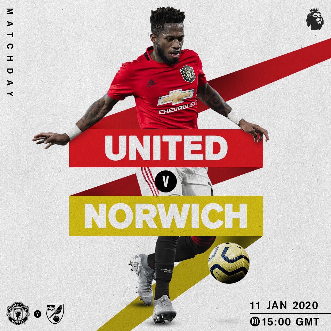 Hari Pertandingan ⚽️

🆚 Norwich City
🏟 Old Trafford
⏰ 22:00 WIB
🎗 #PL

#MUFC #MUNNOR