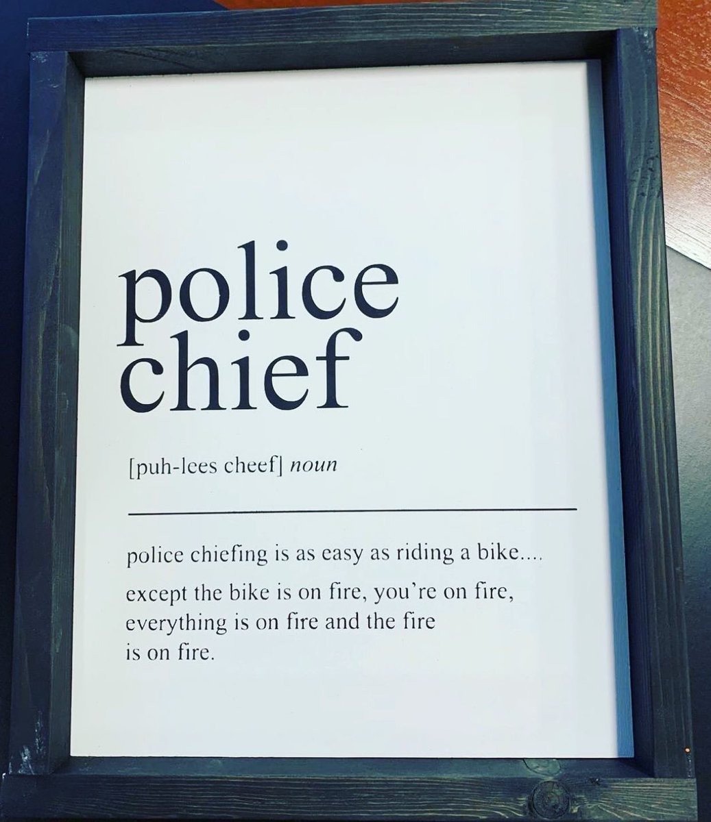 I love this...   so true!   This was circulating amongst my fellow chief friends and I thought I would share.