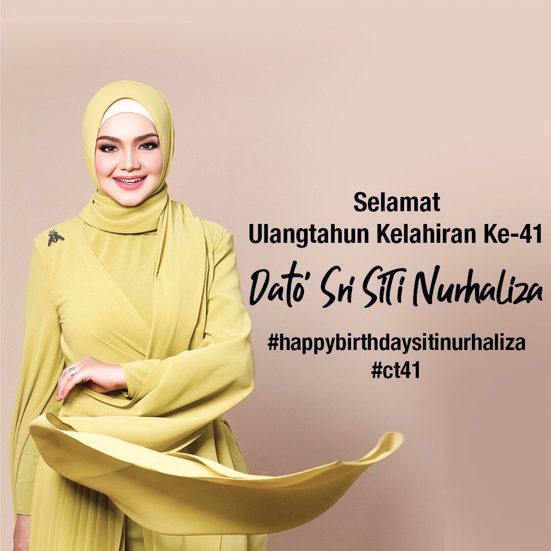 Happy birthday si jantung hati Malaysia Siti Nurhaliza  