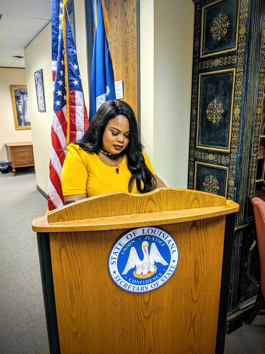 Theeciarahart's tweet photo. As most of you know I announced that I qualified to run for two elected positions, in hopes of bringing progressive change to the local BR Democratic Party. I am so blessed to announce that I have been elected to the Democratic State Central Committee, to represent District 68! https://t.co/62AZNp4SJT