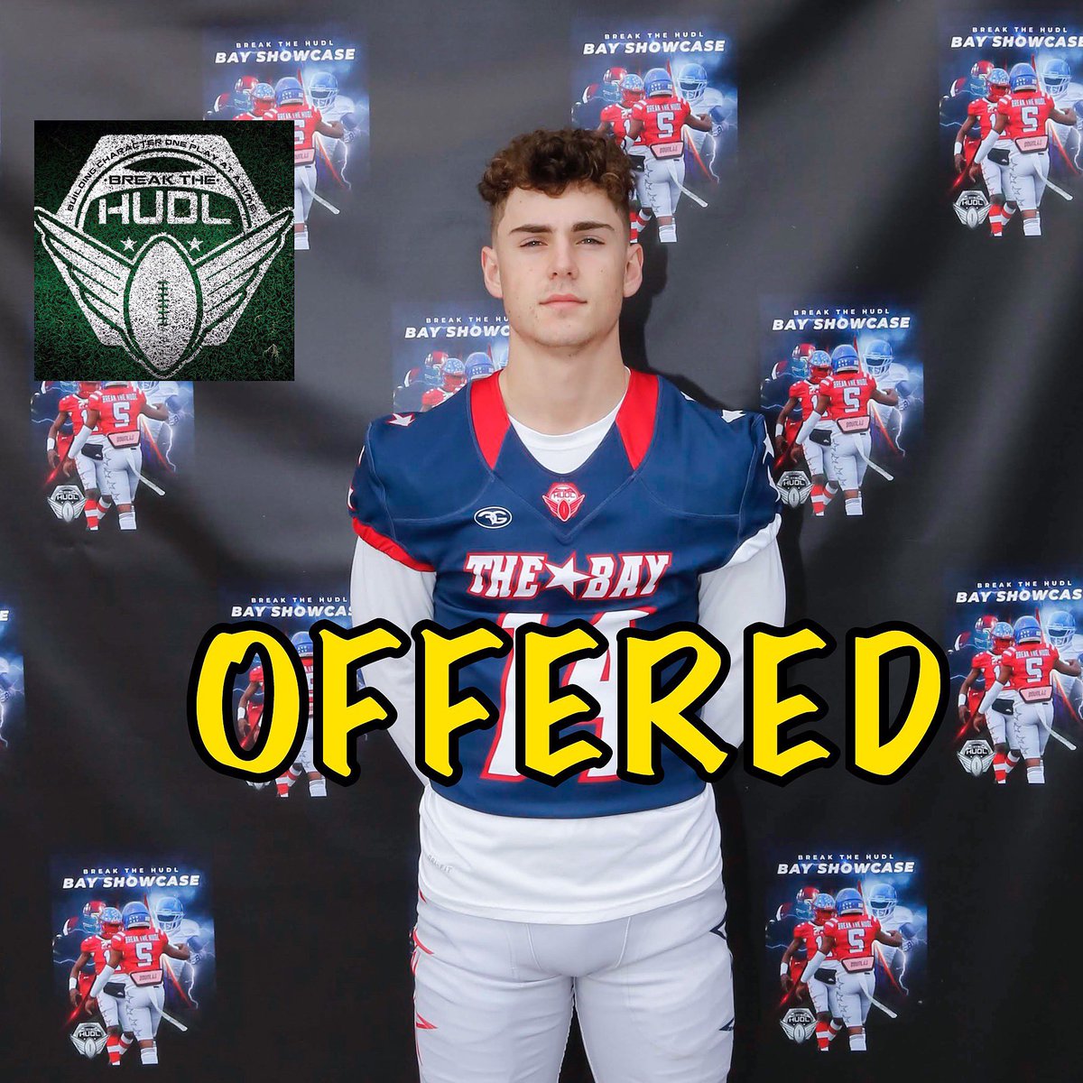 mediasnapp's tweet photo. Congratulations to @Blake_Hoban for his collegiate offer 💯 #trusttheprocess #bayshowcase #bayshowcase2019 #battleofcalifornia #breakthehudlsport #breakthehudl #bthsport #d1studentathlete #rumbleyoungmanrumble #blueteam @qbrxclinic @breakthehudl @breakthehuddlsports @bthsport https://t.co/UGZbvotnDp