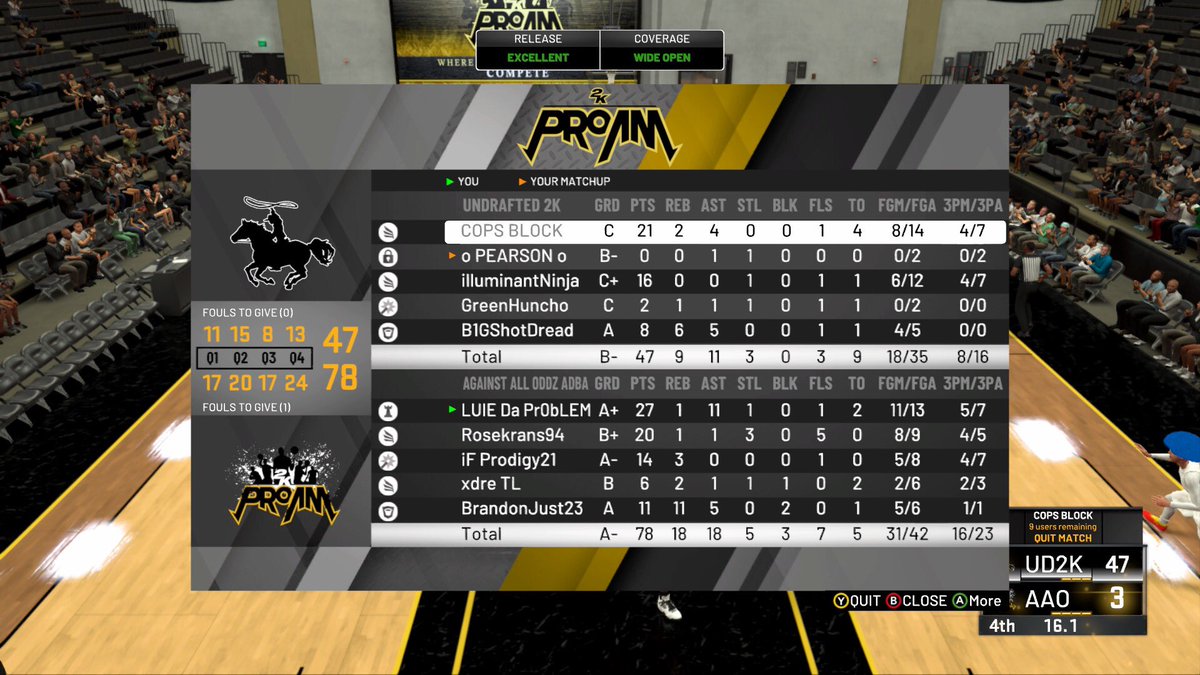 AgainstAIIOddz's tweet photo. Rd 1 in the adba vs @COPSBLOCK good series fellas @OGKINGCURT @Toijuin @ayo_RANKem @Big_Brudda_PURP @2kCompGames #2kfreagent https://t.co/5ahtZtFlFP
