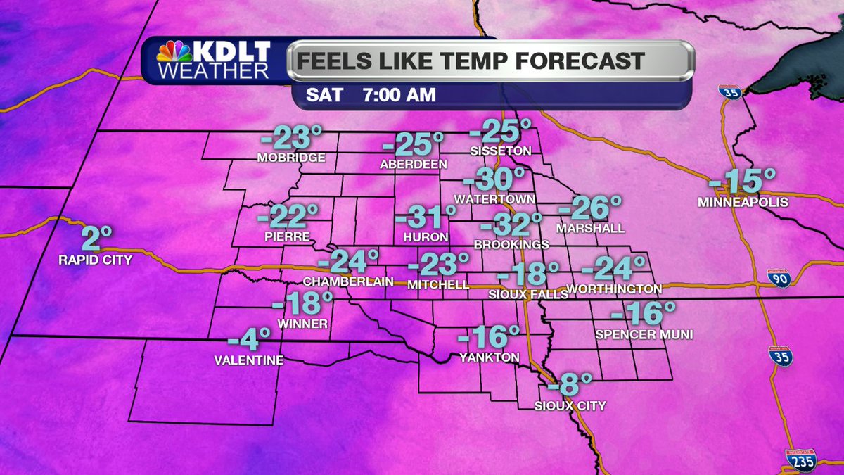 A Wind Chill Advisory remains in effect for parts of the area - and you can see why... dangerous wind chills are on the way for Saturday morning.
