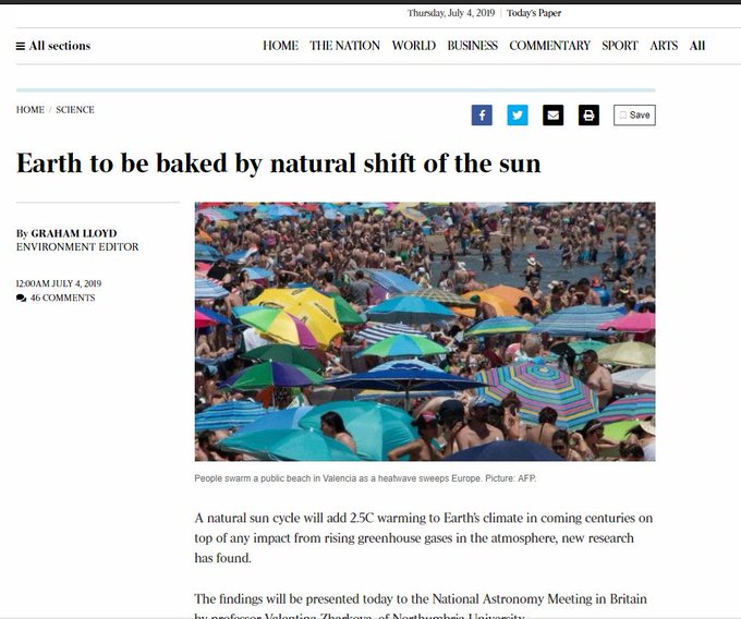 There is no physical way I could give you a good representation of the history of climate change denial in this media outlet. The quantity is just way too big. Here's a tiny, tiny, tiny, tiny, tiny slice (the first picture is previous **editorials**)