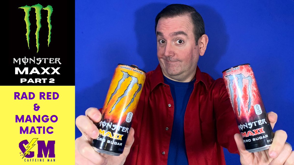 CaffeineMan1's tweet photo. New Sugar Free Monster Maxx Review! Mango Matic and Rad Red
#monsterenergy #monstermaxx #monstermango
https://t.co/TZFaMOptSw https://t.co/CDAb4raOhl