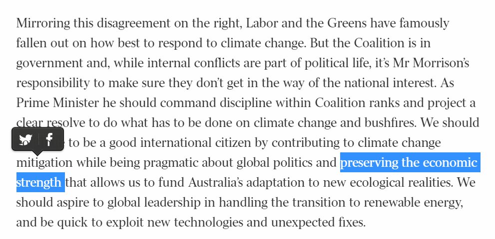 Reading that text, you can feel them quaking at their keyboards. They're absolutely losing it. Because even when trying to argue in favour of decarbonisation, they're saying that doing so would cause economic damage - another denialist meme! They can't stop. They won't stop.