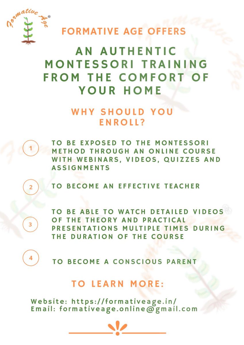 Take this opportunity to learn more about the Montessori method!