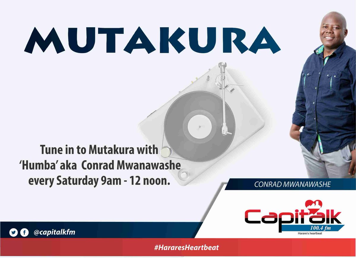 #Mutakura

Every Saturday we take you back!🔥🎉

Join <a href="/Connmwanawashe/">conrad mwanawashe</a> aka Humba every Saturday from 9 am mudzose #Ndangariro.

Tune in &amp; tell us if you know who sang this lovely track..."Cherry O Baby"? - 0719 100 404

Only on #HararesHeartBeat