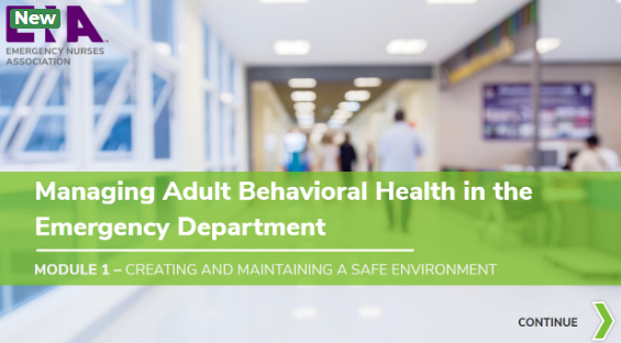 ENAorg's tweet photo. ENA just launched a new online course! Managing Adult Behavioral Health in the ED helps prepare you to improve triage of psychiatric emergencies, conduct a mental health status exam and manage escalating symptoms. #ENAEducation https://t.co/Ff2E5cIaQE https://t.co/ozUU6DybUV