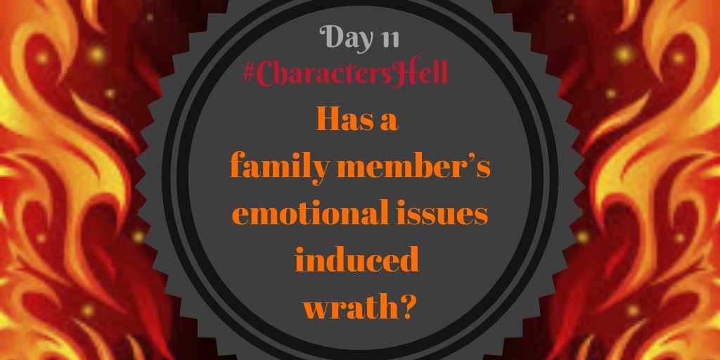 ladyofmind721's tweet photo. #CharactersHell 11
Has a family member’s emotional issues induced wrath?
It is hard to keep a straight face and a certain aplomb in the face of swaying emotions. Does a family member’s emotional issue induce wrath? In them or someone else?
#RelationshipHellWeek https://t.co/Vg5ePsA9hU