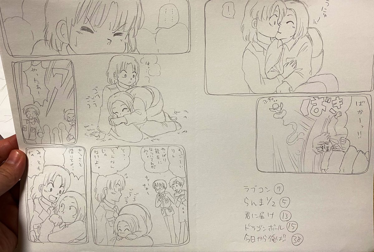加工が下手というか当時ソフトがなかったから鉛筆のままの方が綺麗に見える(模写 