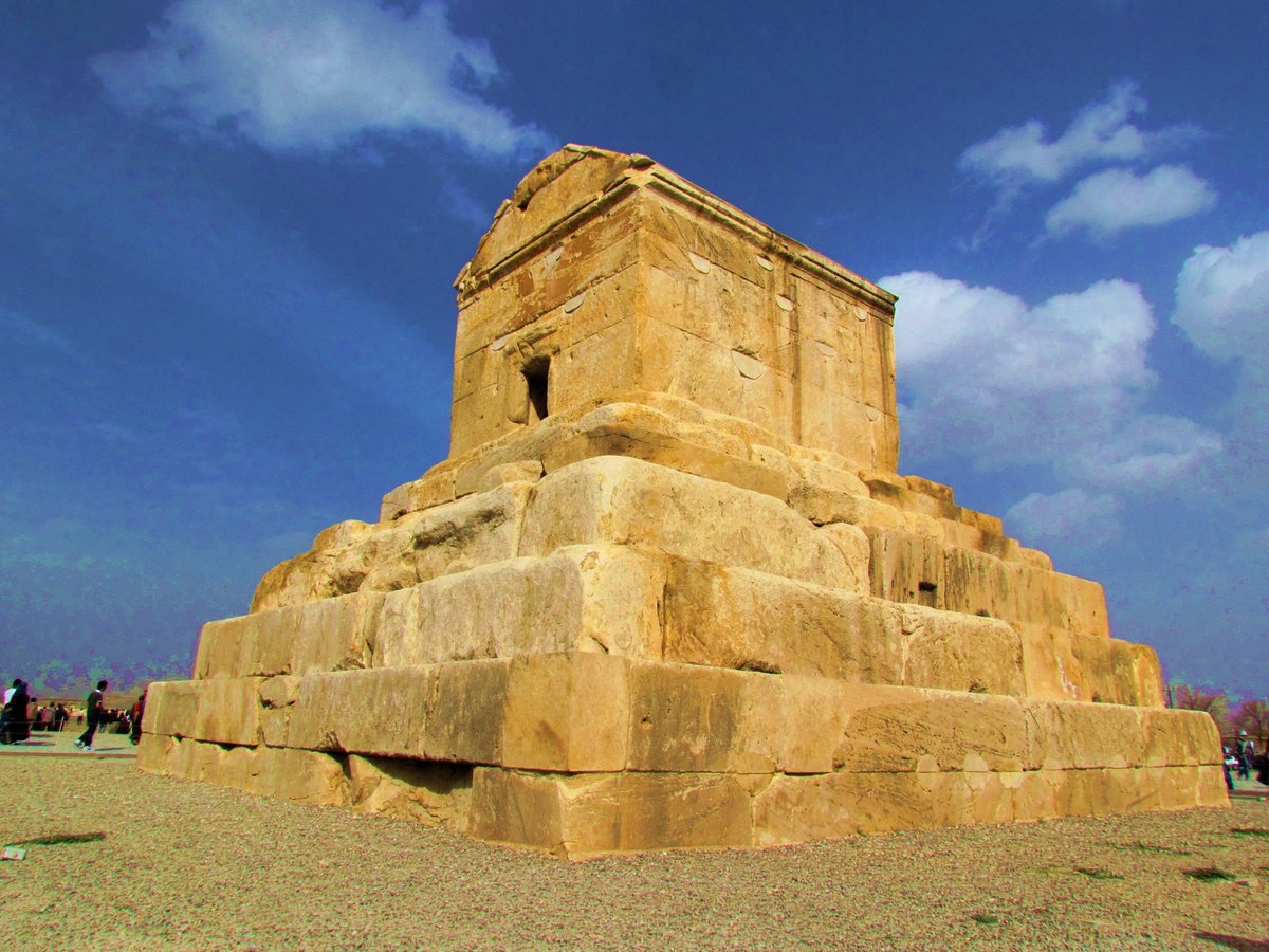 This evening's Iranian (and World) cultural heritage site is Pasargadae, the capital of the Achaemenid Empire under Cyrus the Great. The final image is of a limestone tomb believed to be the tomb of Cyrus the Great.