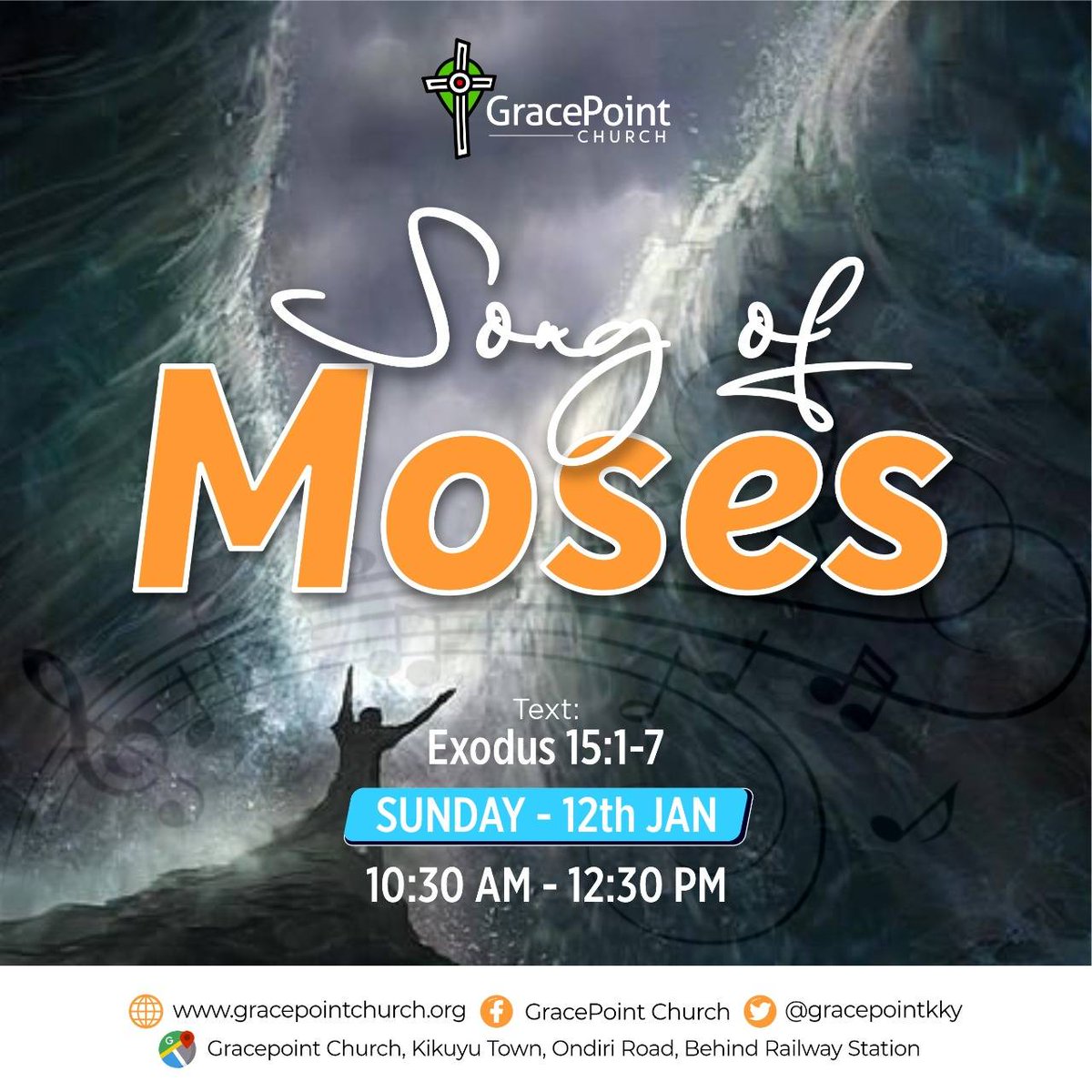 GracePointKky's tweet photo. First Service (Swahili) happens tomorrow 9:00 - 10:15am, we are going through the gospel of John.
Second service (English) 10:30 - 12:30 pm starts Israel's Desert Experience from Exodus to Joshua. Karibu.
#GPC
#2Services https://t.co/o8Et1sEDYC