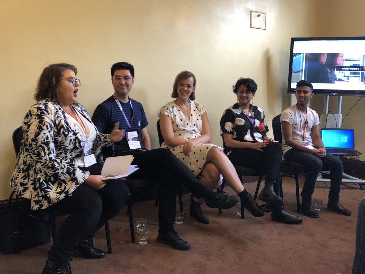 W3JOY's tweet photo. Are you out at work? Talking being out in the workplace at #BetterTogether2020 @JOY949 @OutforAustralia https://t.co/8gSjiQeMNq