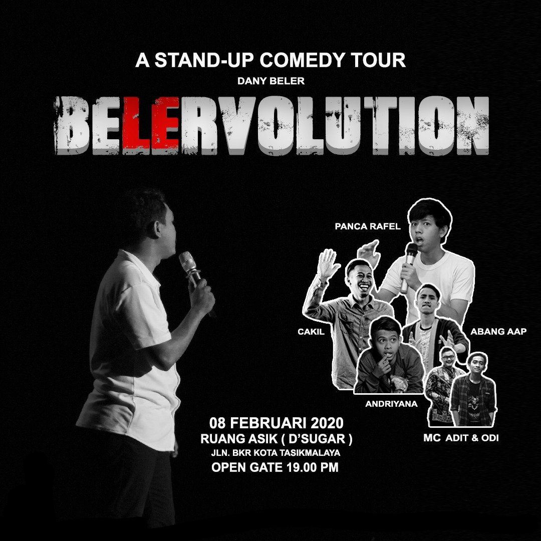 Tiket #BELERVOLUTIONTASIK sudah bisa dibeli.. DM langsung yaa manteman..