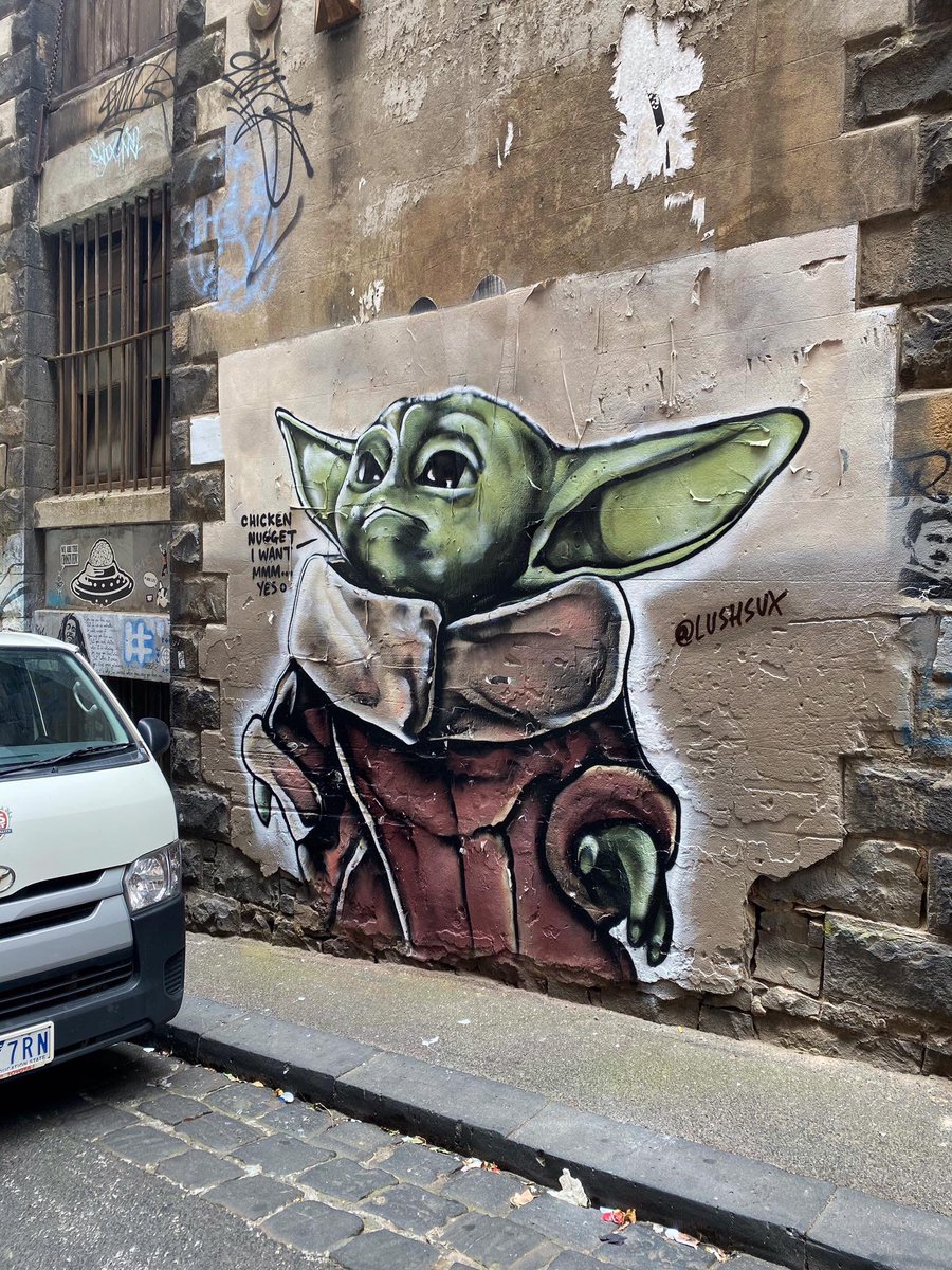 Baby Yoda! #ilovemelbourne #GraffArt #graffiti #photography