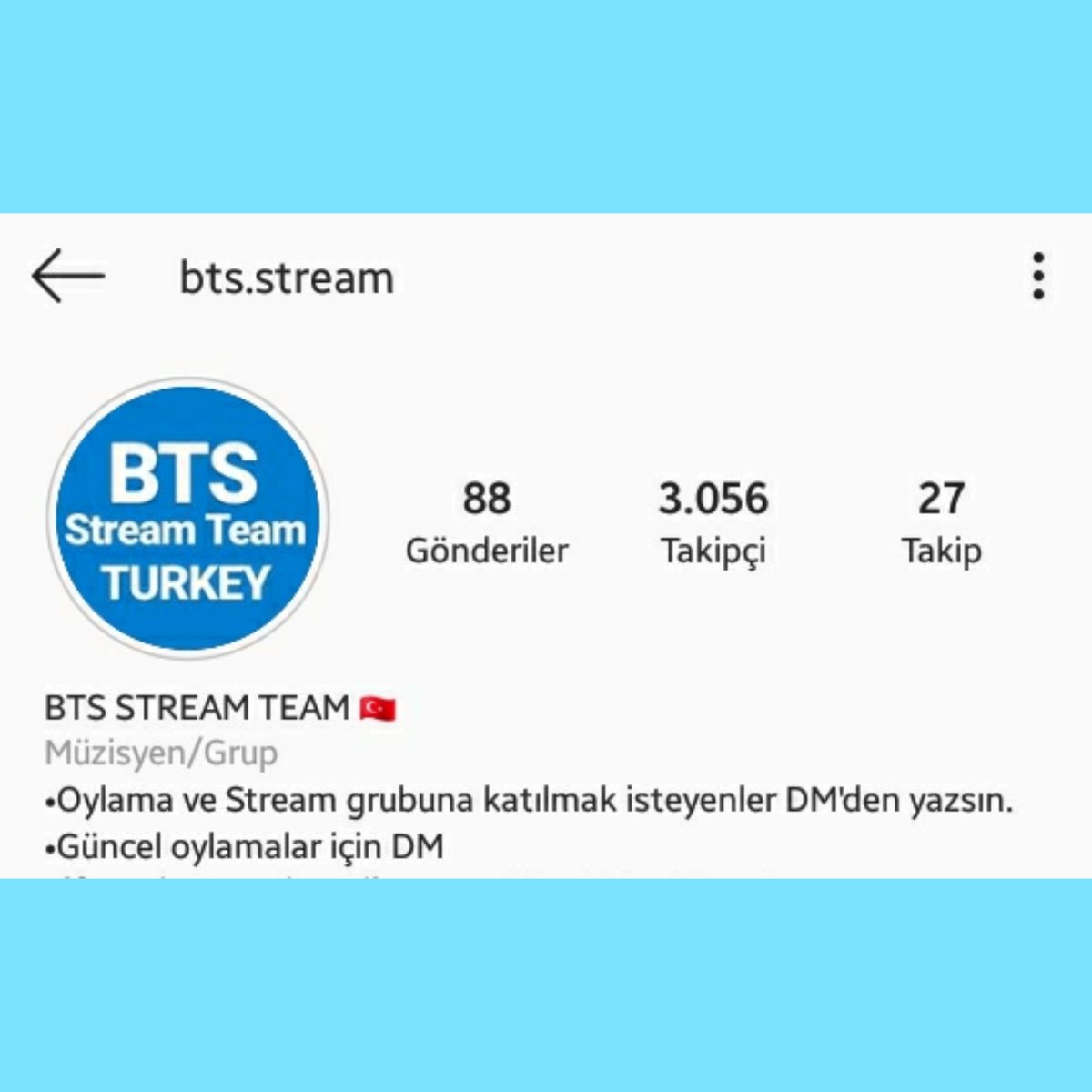 StreamTurkey's tweet photo. Merhaba! Biz BTS STREAM TEAM olarak sayfada; güncel oylamalar, Stream yöntemleri ve benzeri şeyler paylaşacağız. Bize destek olmak için bu tweeti RTleyebilirsiniz.💙

Instagram hesabımız:
https://t.co/Uccmulm5EN https://t.co/Ax2p1MZEEB
