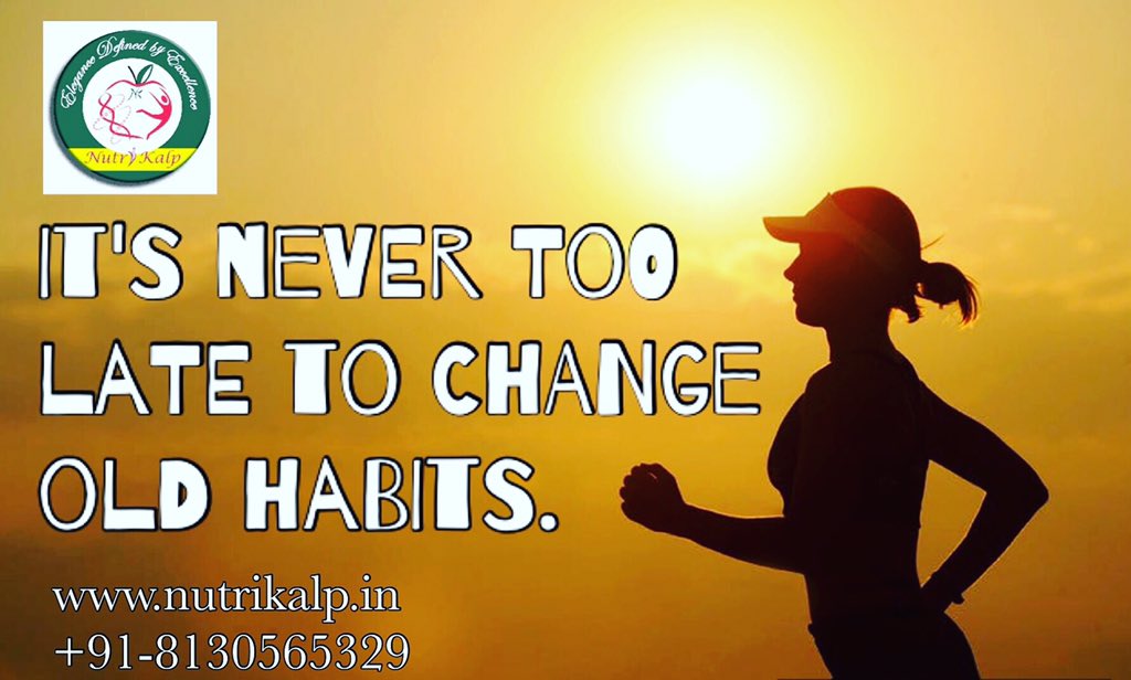 It's never too late to change old #habits... DM for free diet consultation or call us at +91-8130565329

#nutrikalp #dietitian #dietplan #thyroid #diabetes #pcos #pcod #weightloss #nutrionist 
#WeightLossSuccessStory #DietClinic #WeightLossTips  #weightloss #diets #nutrition