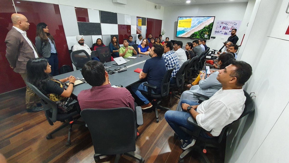 GoaITDept's tweet photo. Startup Interaction Meet was organised on 9 January 2020 by Department of Information &amp; Technology, Goa to meet and discuss over the initiative of Government of Goa for Startups
#StartupIndia
#StartupGoa https://t.co/uBvXU54vC5
