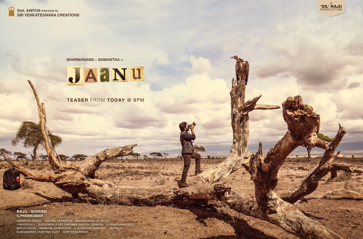 SVC_official's tweet photo. 3 hrs to go! 💛

#JaanuTeaser today at 5PM.

Stay tuned &amp; Subscribe us - https://t.co/Z29kRAswku 

#Sharwanand @Samanthaprabhu2 
@SVC_Official @Premkumar1710 @Govind_Vasantha #JMahendran @CinemaInMyGenes #SVC34 https://t.co/7mMrvCaIpF