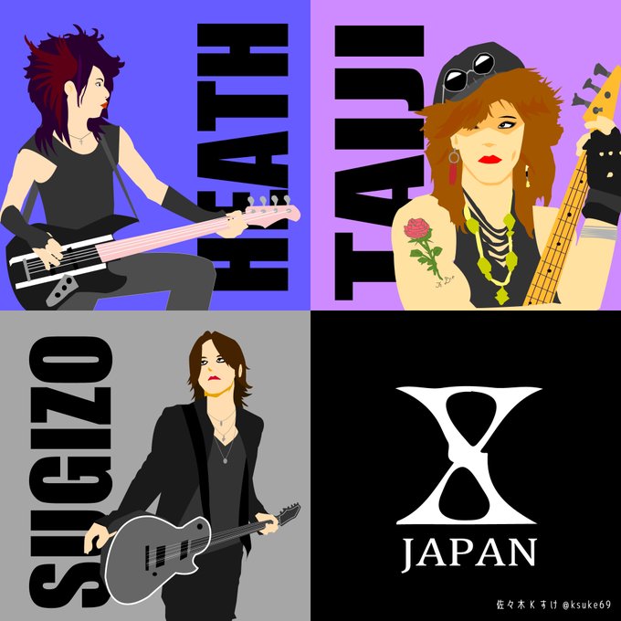 Xjapanイラストのtwitterイラスト検索結果