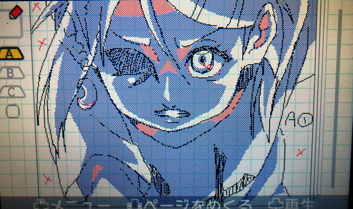 うごメモ戦士完成したらコミケで原画集とか販売してみたい感ある カッコ良く描けた ミラーパネル フリーゲーム制作中のイラスト