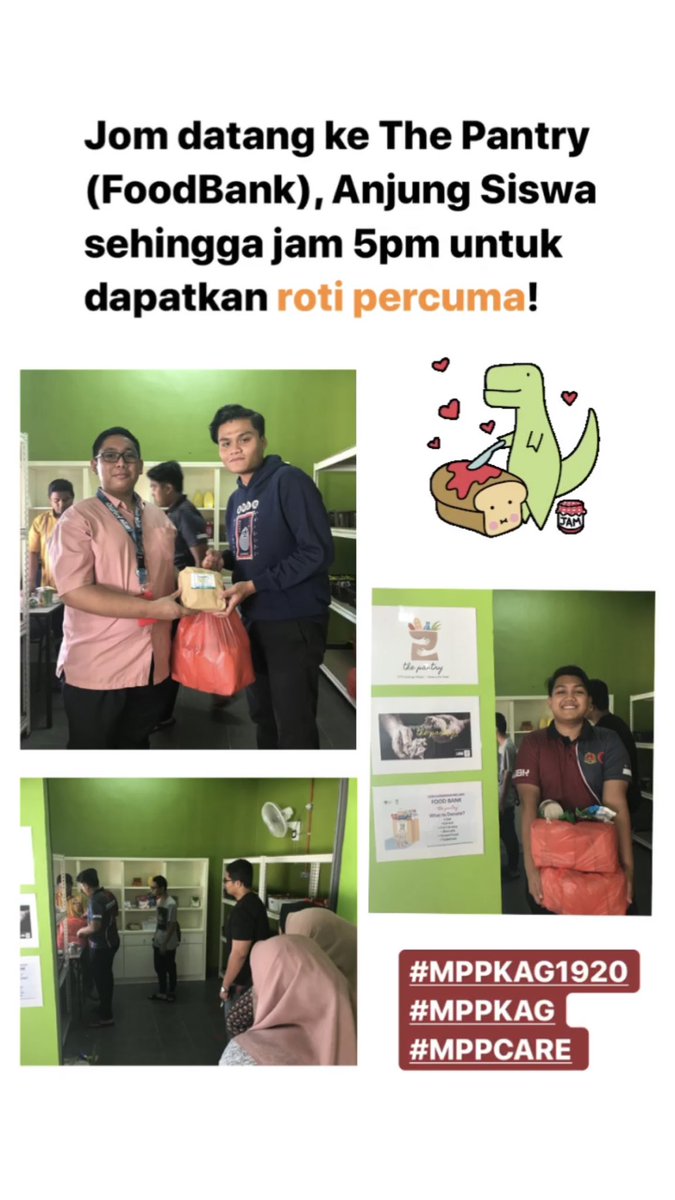 MPPUiTMKAG's tweet photo. Jom jom! Jangan lepaskan peluang untuk dapatkan roti percuma! Sehingga jam 5pm sahaja!

#MPPKAG1920
#MPPKAG
#MPPCARE https://t.co/5aExmTWscE