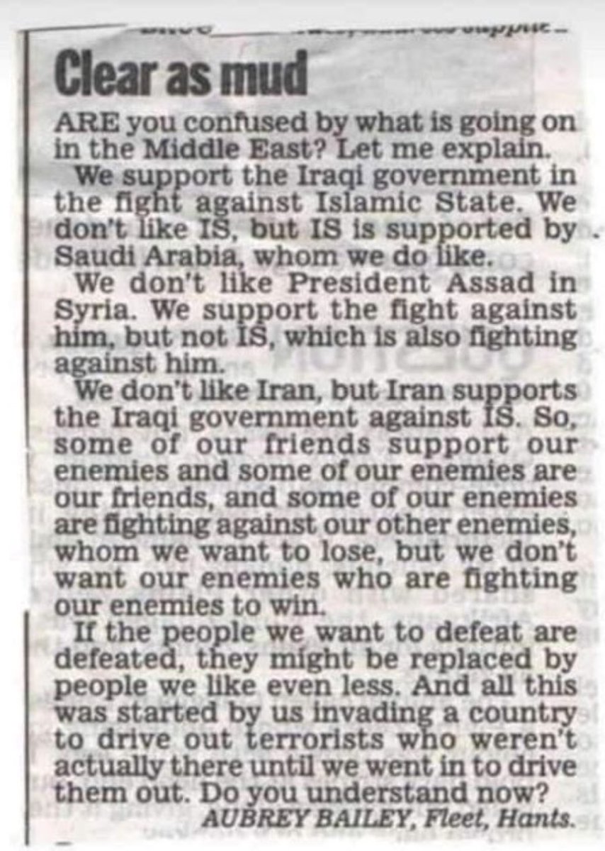 Schon etwas älter, aber nach wie vor beste Analyse der US-Außenpolitik... Smiley!

Via Irfan Hyder