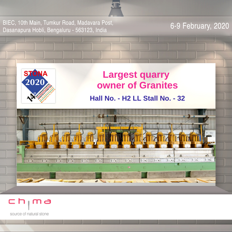 FIGSISTONA's tweet photo. Chima Impex brings to you a stunning range of exquisite natural stones from India. Meet them in Hall No. H2 LL, Stall No. - 32 at Stona 2020.
#STONA #StoneIndustry #Stones #Granites #STONA2020 #FIGSI #Exhibitors #BIEC #Bengaluru #India #ChimaImpex https://t.co/FAEvyceFCX
