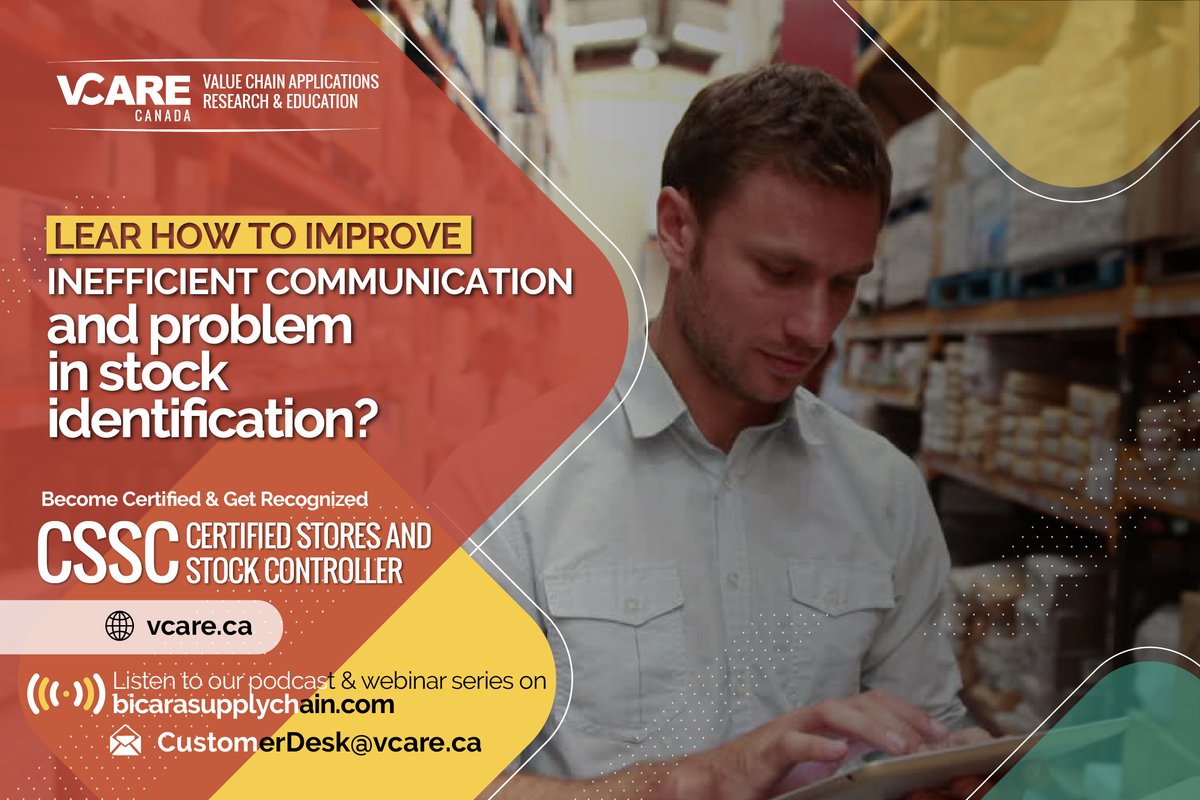 AcademyVcare's tweet image. Learn solving your problems of #Ineffective Use of Available #StorageSpace
Learn #howtoimprove Inefficient Communication and problem in #StockIDentification

CustomerDesk@vcare.ca | vcare.ca
Mob: +1.647.849.9154