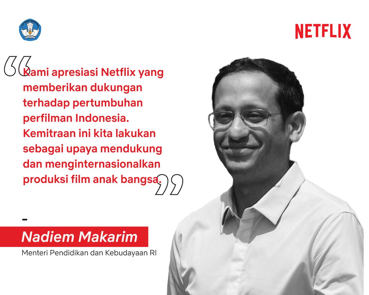 NetflixID's tweet photo. New year, new me! Tahun 2020 aku berteman sama kak @Kemdikbud_RI, kak @pusbangfilm, dan kak @budayasaya biar ketularan pintar 😊 https://t.co/EgylkrECM9