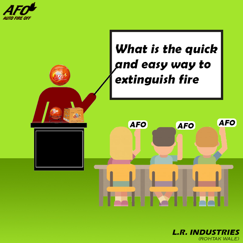 AFO is best solution which comes into mind when we think of fire safety.
#afo #afofireballs #autofireoff #firesafety #easyhandling #safe #fireextinguisher  #lrindustries