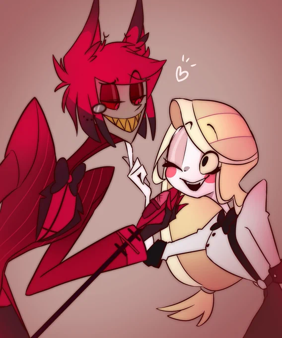 #HazbinHotelFanart 
#HazbinHotel
※アラチャ
チャーリー「契約は無しよ!」 