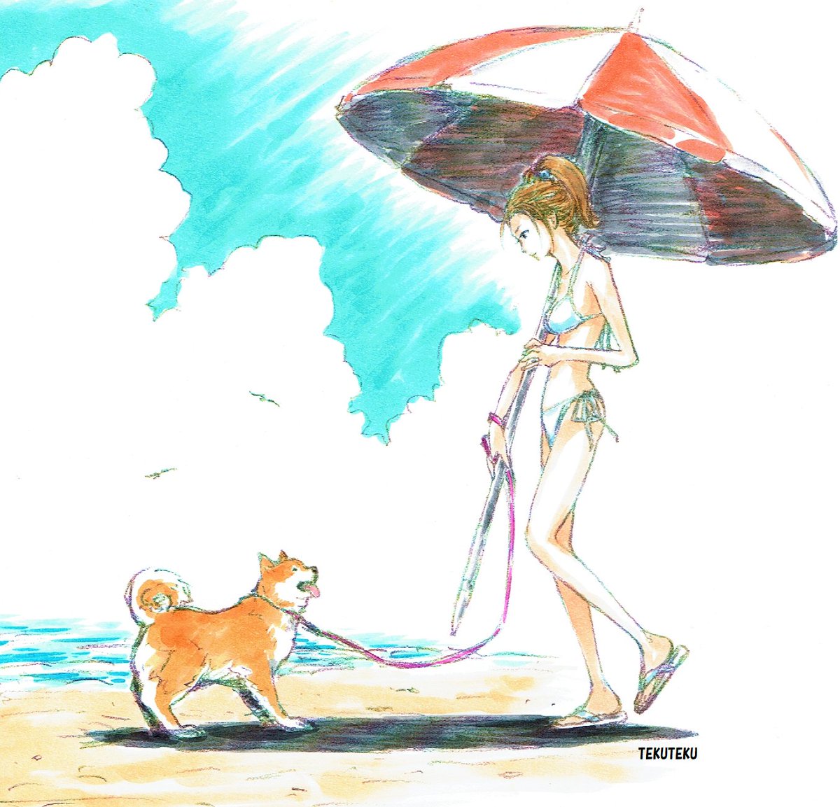 Tekuteku このタグ見た人は自創作でかっこいいと思う女性キャラの絵を載せる Illustration オリジナル イラスト オリキャラ 猫好き 柴犬 イラスト好きな人と繋がりたい