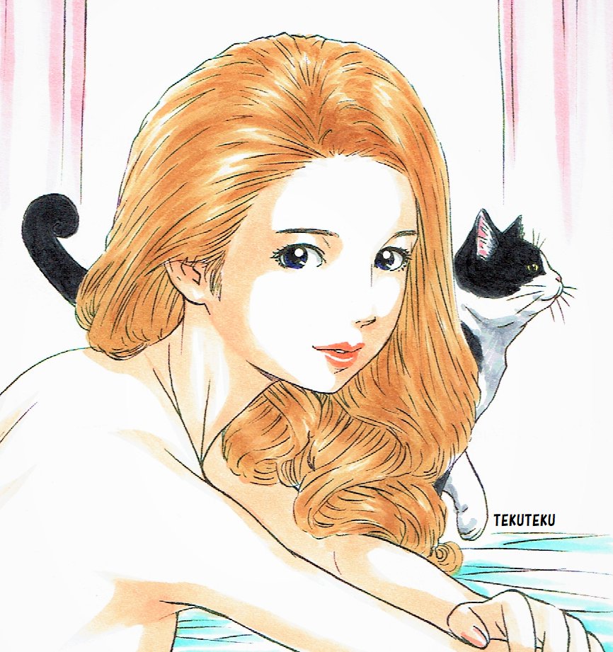 Tekuteku このタグ見た人は自創作でかっこいいと思う女性キャラの絵を載せる Illustration オリジナル イラスト オリキャラ 猫好き 柴犬 イラスト好きな人と繋がりたい