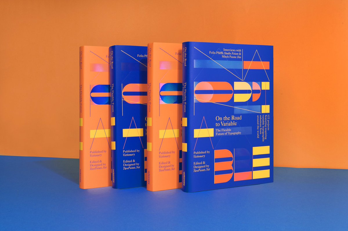 twopointsnet's tweet photo. Have you seen this book? Do you want to know more about it? Visit us next Monday, 13th of January at 18h at Nebenflut, HFK Bremen. 
.
#twopointsnet #victionary #ontheroadtovariable #variabletypography #variablefonts #kinetictypography #fonts #font #typography #fontstyle https://t.co/gLbjFpDGL8