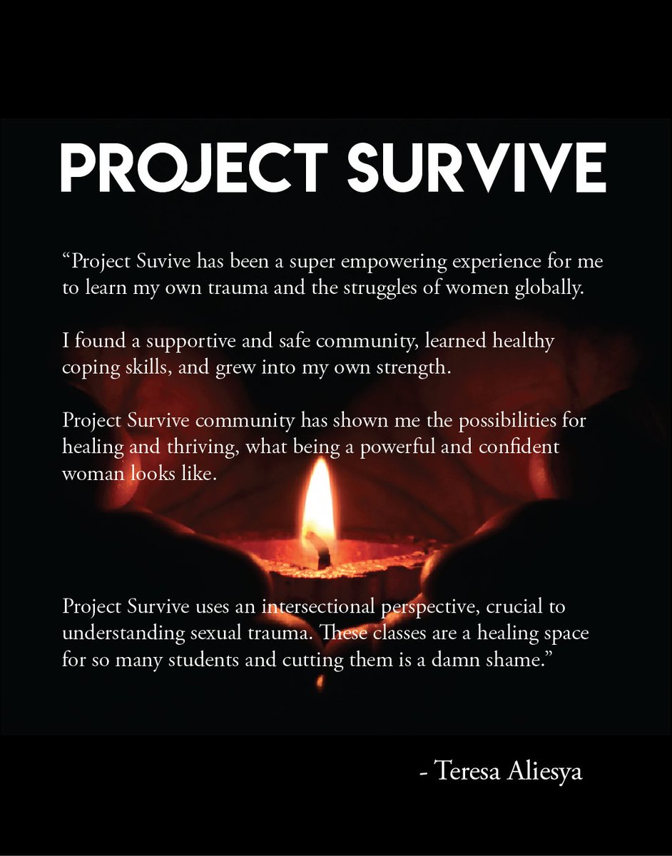 CCSFCollective's tweet image. &quot;I found a supportive and safe community, learned healthy coping skills, and grew into my own strength.&quot; 

- Teresa Aliesya, #ProjectSURVIVE.