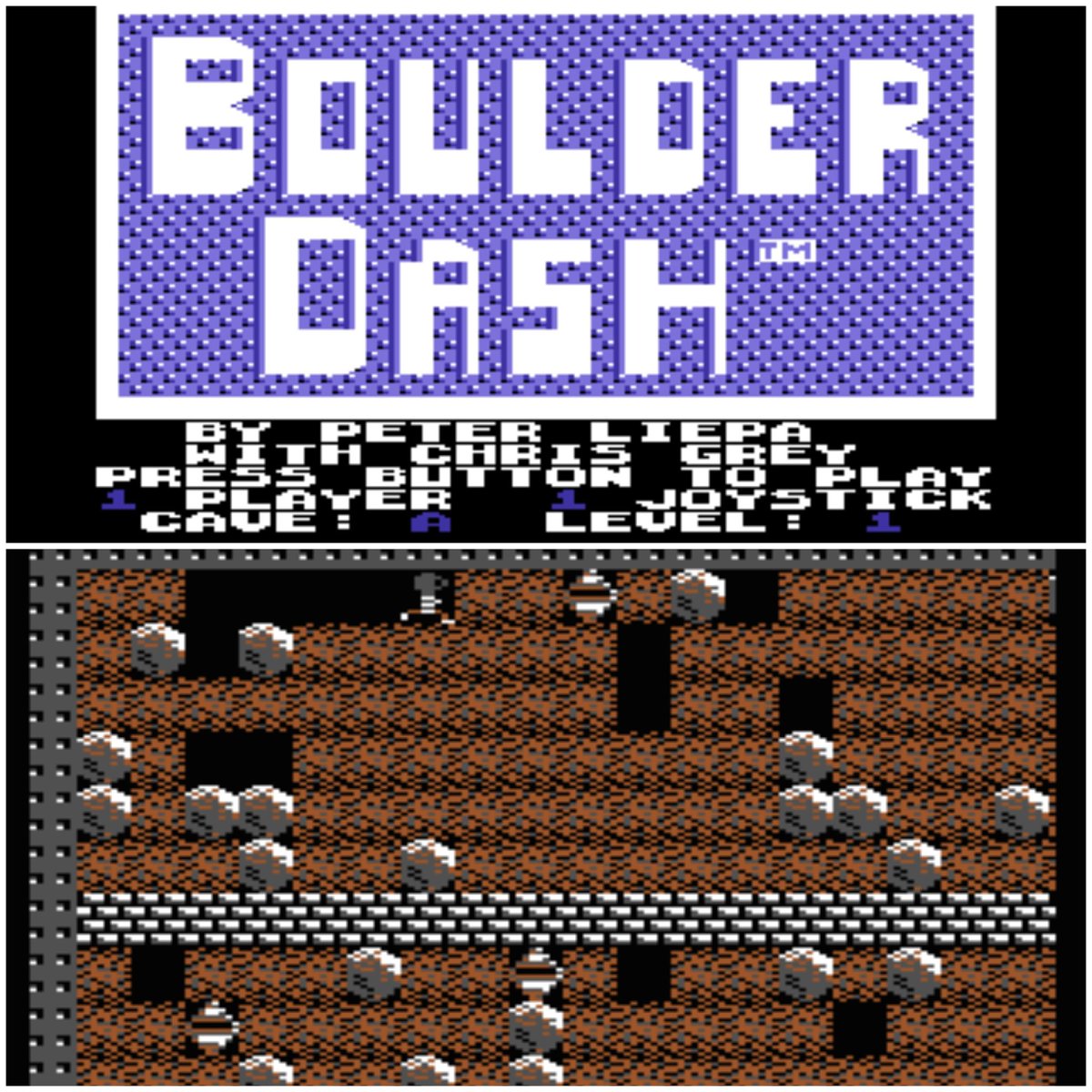 Throwback Thursday this week features an old favourite, Boulder Dash. Who'd have thought mining for gems and avoiding rocks could could be equally as fun and frustrating? Any love out there for Master Rockford?
#BoulderDash #Retro #MultiFormat #8Bit #Rockford #TrappedAgain